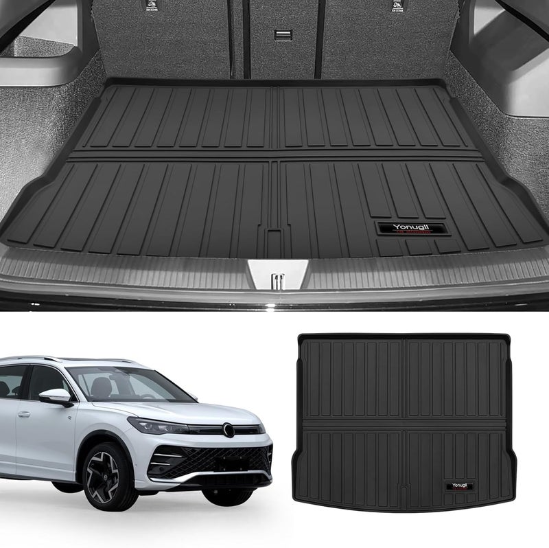Yonugli Custom for 2018-2024 VW Tiguan 5 Seat Cargo Mats Trunk Liner All Weather TPE Protection Mat Accessories (for 2018-2024 VW Tiguan) - Image 2